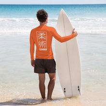 Mens Long Sleeve BJJ Rash Guard - Jiu-Jitsu 015 - Flamingo BJJ Exclusive Jiu-Jitsu Long Sleeve Mens Rash Guard