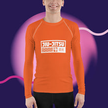 Mens Long Sleeve BJJ Rash Guard - Jiu-Jitsu 015 - Flamingo BJJ Exclusive Jiu-Jitsu Long Sleeve Mens Rash Guard