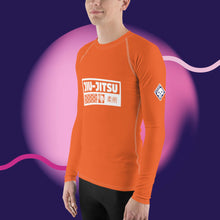 Mens Long Sleeve BJJ Rash Guard - Jiu-Jitsu 015 - Flamingo BJJ Exclusive Jiu-Jitsu Long Sleeve Mens Rash Guard