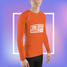 Mens Long Sleeve BJJ Rash Guard - Jiu-Jitsu 015 - Flamingo BJJ Exclusive Jiu-Jitsu Long Sleeve Mens Rash Guard