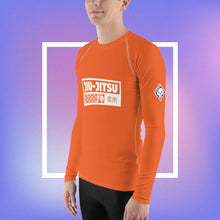 Mens Long Sleeve BJJ Rash Guard - Jiu-Jitsu 015 - Flamingo BJJ Exclusive Jiu-Jitsu Long Sleeve Mens Rash Guard