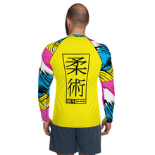 Mens Long Sleeve BJJ Rash Guard - Jiu-Jitsu 016 - Mt Fuji 001 Exclusive Jiu-Jitsu Long Sleeve Mens Mt Fuji No Gi Rash Guard