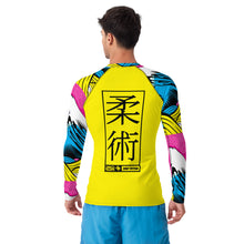 Mens Long Sleeve BJJ Rash Guard - Jiu-Jitsu 016 - Mt Fuji 001 Exclusive Jiu-Jitsu Long Sleeve Mens Mt Fuji No Gi Rash Guard