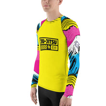 Mens Long Sleeve BJJ Rash Guard - Jiu-Jitsu 016 - Mt Fuji 001 Exclusive Jiu-Jitsu Long Sleeve Mens Mt Fuji No Gi Rash Guard