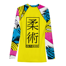 Mens Long Sleeve BJJ Rash Guard - Jiu-Jitsu 016 - Mt Fuji 001 Exclusive Jiu-Jitsu Long Sleeve Mens Mt Fuji No Gi Rash Guard
