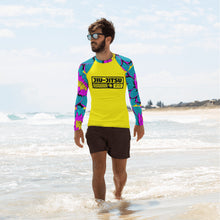 Mens Long Sleeve BJJ Rash Guard - Jiu-Jitsu 017 - Dahlia 001 BJJ Exclusive Jiu-Jitsu Long Sleeve Mens Rash Guard