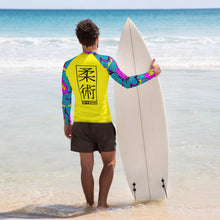 Mens Long Sleeve BJJ Rash Guard - Jiu-Jitsu 017 - Dahlia 001 BJJ Exclusive Jiu-Jitsu Long Sleeve Mens Rash Guard
