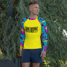 Mens Long Sleeve BJJ Rash Guard - Jiu-Jitsu 017 - Dahlia 001 BJJ Exclusive Jiu-Jitsu Long Sleeve Mens Rash Guard