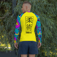 Mens Long Sleeve BJJ Rash Guard - Jiu-Jitsu 017 - Dahlia 001 BJJ Exclusive Jiu-Jitsu Long Sleeve Mens Rash Guard