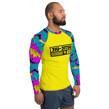 Mens Long Sleeve BJJ Rash Guard - Jiu-Jitsu 017 - Dahlia 001 BJJ Exclusive Jiu-Jitsu Long Sleeve Mens Rash Guard