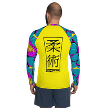 Mens Long Sleeve BJJ Rash Guard - Jiu-Jitsu 017 - Dahlia 001 BJJ Exclusive Jiu-Jitsu Long Sleeve Mens Rash Guard