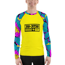 Mens Long Sleeve BJJ Rash Guard - Jiu-Jitsu 017 - Dahlia 001 BJJ Exclusive Jiu-Jitsu Long Sleeve Mens Rash Guard