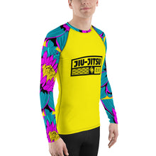 Mens Long Sleeve BJJ Rash Guard - Jiu-Jitsu 017 - Dahlia 001 BJJ Exclusive Jiu-Jitsu Long Sleeve Mens Rash Guard