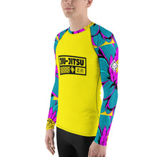 Mens Long Sleeve BJJ Rash Guard - Jiu-Jitsu 017 - Dahlia 001 BJJ Exclusive Jiu-Jitsu Long Sleeve Mens Rash Guard