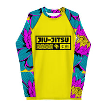Mens Long Sleeve BJJ Rash Guard - Jiu-Jitsu 017 - Dahlia 001 BJJ Exclusive Jiu-Jitsu Long Sleeve Mens Rash Guard