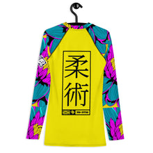 Mens Long Sleeve BJJ Rash Guard - Jiu-Jitsu 017 - Dahlia 001 BJJ Exclusive Jiu-Jitsu Long Sleeve Mens Rash Guard