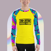Mens Long Sleeve BJJ Rash Guard - Jiu-Jitsu 017 - Dahlia 001 BJJ Exclusive Jiu-Jitsu Long Sleeve Mens Rash Guard