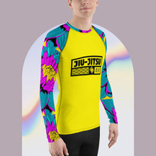 Mens Long Sleeve BJJ Rash Guard - Jiu-Jitsu 017 - Dahlia 001 BJJ Exclusive Jiu-Jitsu Long Sleeve Mens Rash Guard