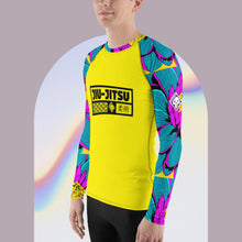 Mens Long Sleeve BJJ Rash Guard - Jiu-Jitsu 017 - Dahlia 001 BJJ Exclusive Jiu-Jitsu Long Sleeve Mens Rash Guard