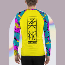 Mens Long Sleeve BJJ Rash Guard - Jiu-Jitsu 017 - Dahlia 001 BJJ Exclusive Jiu-Jitsu Long Sleeve Mens Rash Guard