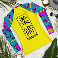 Mens Long Sleeve BJJ Rash Guard - Jiu-Jitsu 017 - Dahlia 001 BJJ Exclusive Jiu-Jitsu Long Sleeve Mens Rash Guard