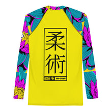 Mens Long Sleeve BJJ Rash Guard - Jiu-Jitsu 017 - Dahlia 001 BJJ Exclusive Jiu-Jitsu Long Sleeve Mens Rash Guard