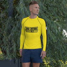 Mens Long Sleeve BJJ Rash Guard - Jiu-Jitsu 019 - Bruce Lee Game of Death BJJ Bruce Lee Exclusive Jiu-Jitsu Long Sleeve Mens Rash Guard