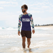 Mens Long Sleeve BJJ Rash Guard - Jiu-Jitsu 021 - The Great Wave Sakura 002 BJJ Exclusive Great Wave Jiu-Jitsu Kanagawa Long Sleeve Mens Rash Guard
