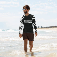 Mens Long Sleeve BJJ Rash Guard - Jiu-Jitsu 024 - Houndstooth 001 Noir Exclusive Houndstooth Long Sleeve Mens Rash Guard