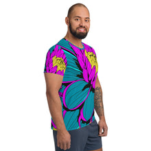 Men's Pop Art BJJ Short Sleeve Rash Guard: Roy Lichtenstein Dahlia Print for High-Intensity Training 001 Dahlia Exclusive Fitness Flower Mens Rash Guard Running Short Sleeve Swimwear Tees Yoga