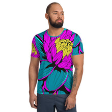 Men's Pop Art BJJ Short Sleeve Rash Guard: Roy Lichtenstein Dahlia Print for High-Intensity Training 001 Dahlia Exclusive Fitness Flower Mens Rash Guard Running Short Sleeve Swimwear Tees Yoga