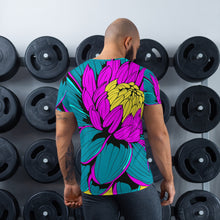 Men's Pop Art BJJ Short Sleeve Rash Guard: Roy Lichtenstein Dahlia Print for High-Intensity Training 001 Dahlia Exclusive Fitness Flower Mens Rash Guard Running Short Sleeve Swimwear Tees Yoga
