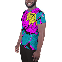 Men's Pop Art BJJ Short Sleeve Rash Guard: Roy Lichtenstein Dahlia Print for High-Intensity Training 001 Dahlia Exclusive Fitness Flower Mens Rash Guard Running Short Sleeve Swimwear Tees Yoga