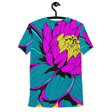 Men's Pop Art BJJ Short Sleeve Rash Guard: Roy Lichtenstein Dahlia Print for High-Intensity Training 001 Dahlia Exclusive Fitness Flower Mens Rash Guard Running Short Sleeve Swimwear Tees Yoga