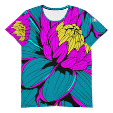 Men's Pop Art BJJ Short Sleeve Rash Guard: Roy Lichtenstein Dahlia Print for High-Intensity Training 001 Dahlia Exclusive Fitness Flower Mens Rash Guard Running Short Sleeve Swimwear Tees Yoga