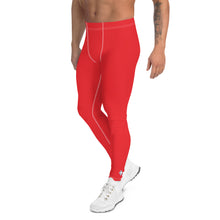 Men's Urban Fitness: Solid Color Athletic Leggings - Scarlet Exclusive Leggings Mens Pants Solid Color trousers