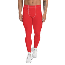 Men's Urban Fitness: Solid Color Athletic Leggings - Scarlet Exclusive Leggings Mens Pants Solid Color trousers