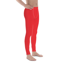 Men's Urban Fitness: Solid Color Athletic Leggings - Scarlet Exclusive Leggings Mens Pants Solid Color trousers