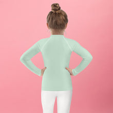 Mini Fashion Icon: Girls' Long Sleeve Solid Color Rash Guard - Surf Crest Exclusive Girls Kids Long Sleeve Rash Guard Solid Color Swimwear