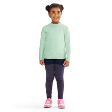 Mini Fashion Icon: Girls' Long Sleeve Solid Color Rash Guard - Surf Crest Exclusive Girls Kids Long Sleeve Rash Guard Solid Color Swimwear