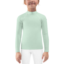 Mini Fashion Icon: Girls' Long Sleeve Solid Color Rash Guard - Surf Crest Exclusive Girls Kids Long Sleeve Rash Guard Solid Color Swimwear