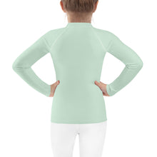 Mini Fashion Icon: Girls' Long Sleeve Solid Color Rash Guard - Surf Crest Exclusive Girls Kids Long Sleeve Rash Guard Solid Color Swimwear