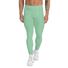Modern Classic: Men's Solid Color Yoga Pants Leggings - Vista Blue Exclusive Leggings Mens Pants Solid Color trousers