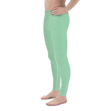 Modern Classic: Men's Solid Color Yoga Pants Leggings - Vista Blue Exclusive Leggings Mens Pants Solid Color trousers