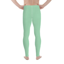 Modern Classic: Men's Solid Color Yoga Pants Leggings - Vista Blue Exclusive Leggings Mens Pants Solid Color trousers
