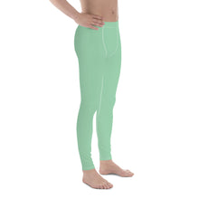 Modern Classic: Men's Solid Color Yoga Pants Leggings - Vista Blue Exclusive Leggings Mens Pants Solid Color trousers