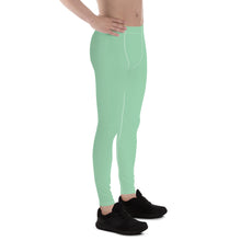 Modern Classic: Men's Solid Color Yoga Pants Leggings - Vista Blue Exclusive Leggings Mens Pants Solid Color trousers