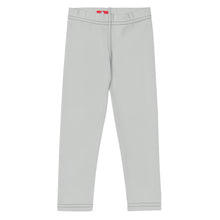 Move in Style: Solid Color Leggings for Girls' Playtime - Smoke Exclusive Girls Kids Leggings Solid Color