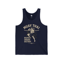 Muay Thai Tank Top: Respect. Endure. Destroy.