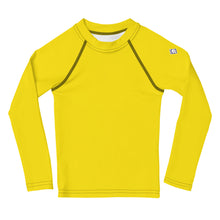 Outdoor Maverick: Kid's Solid Color Long Sleeve Rash Guards - Golden Sun Boys Exclusive Kids Long Sleeve Rash Guard Solid Color
